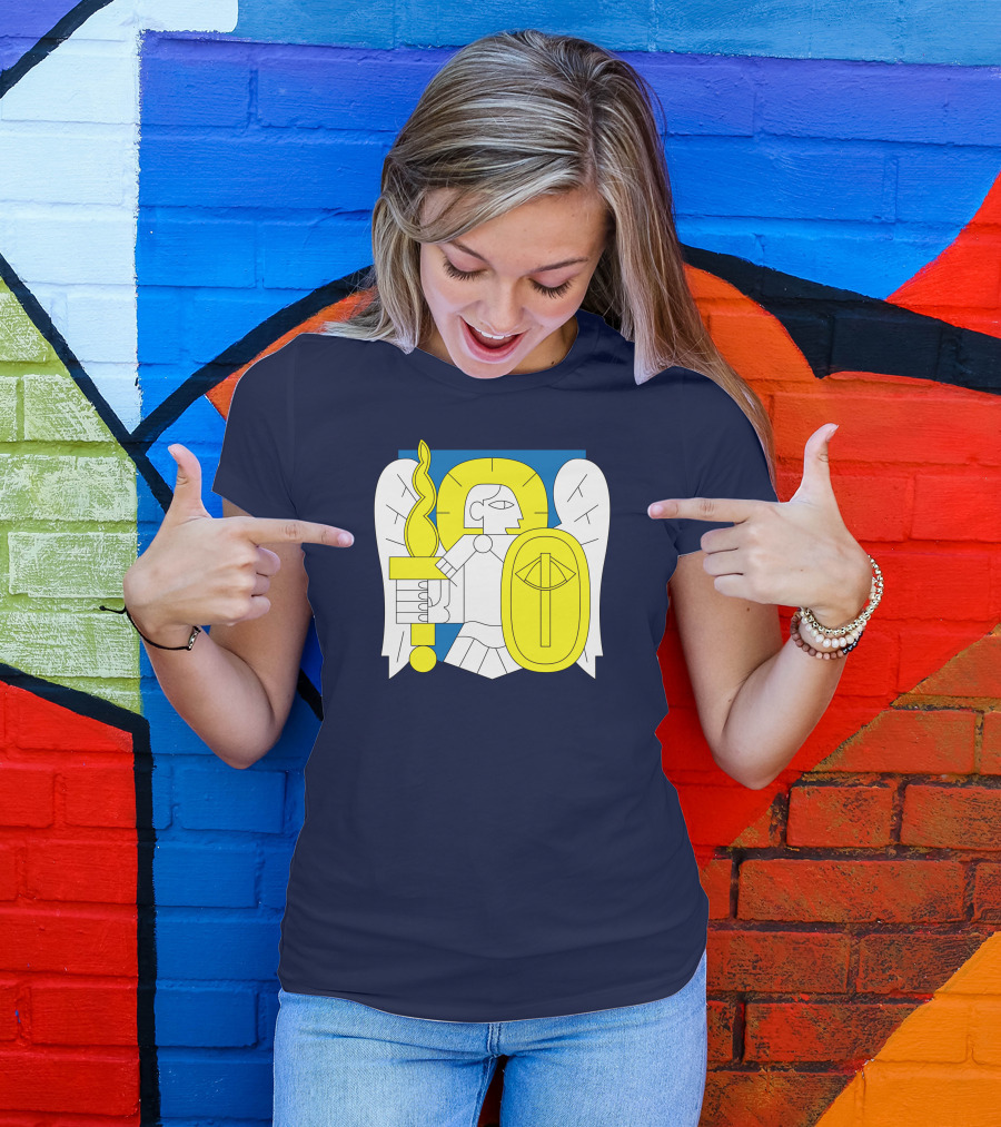 Saint Javelin Archangel Icon Kyiv Merch T-Shirt