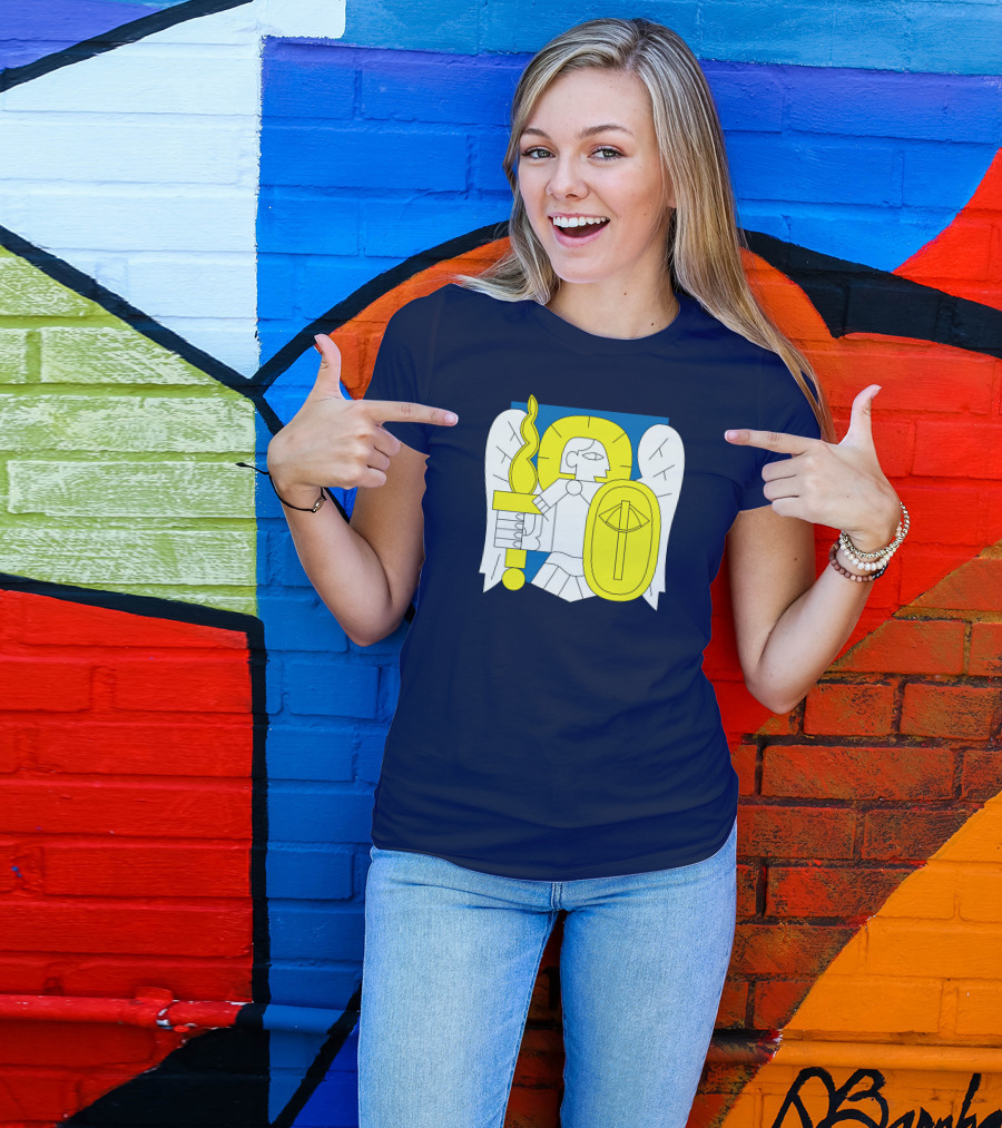 Saint Javelin Archangel Icon Kyiv Merch T-Shirt