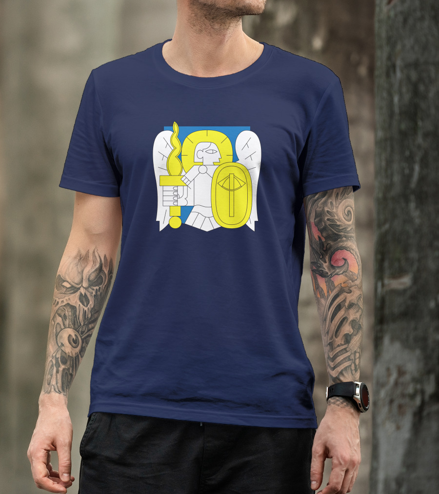 Saint Javelin Archangel Icon Kyiv Merch T-Shirt