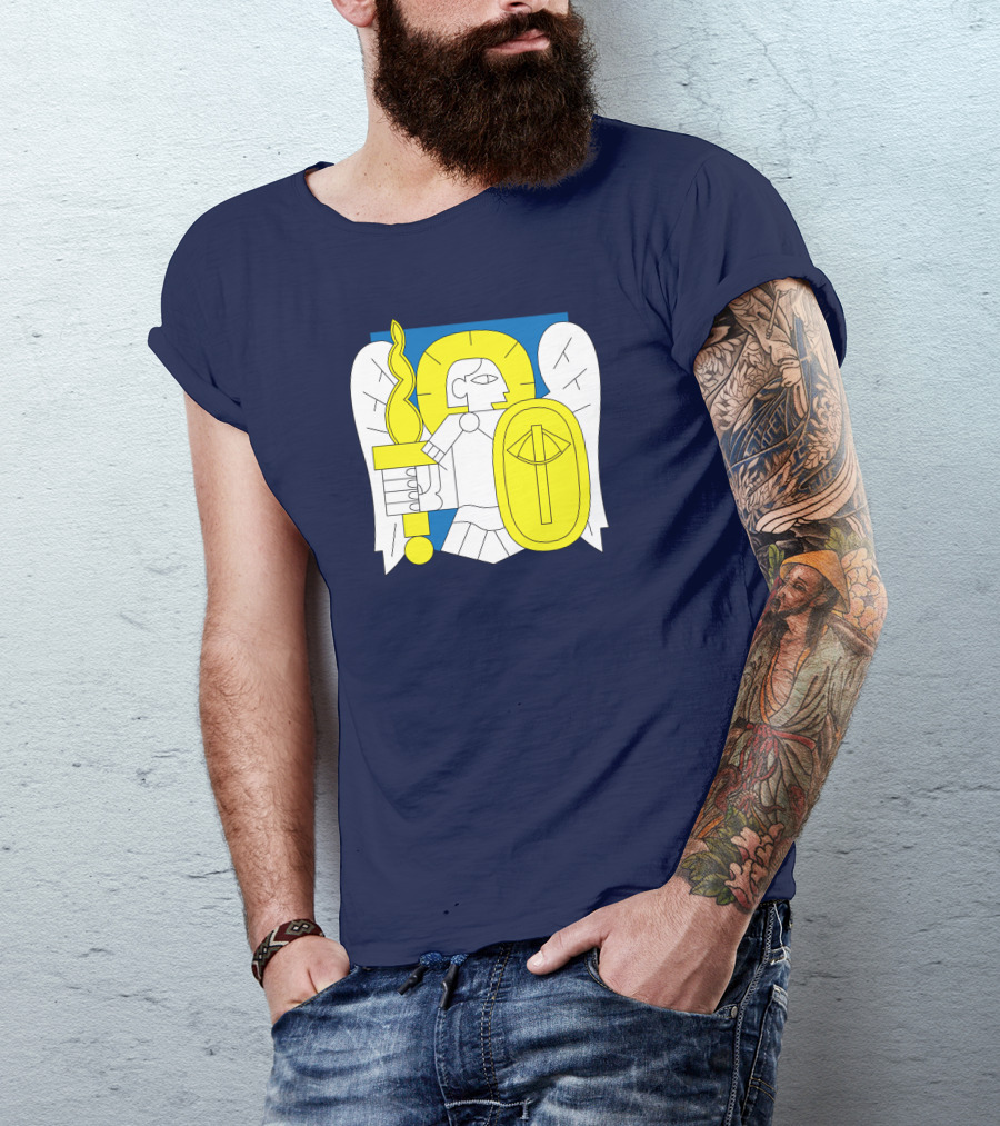 Saint Javelin Archangel Icon Kyiv Merch T-Shirt