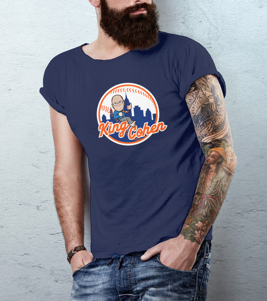 Jomboy Media Store King Cohen New York Baseball Icon Skyline T-Shirt