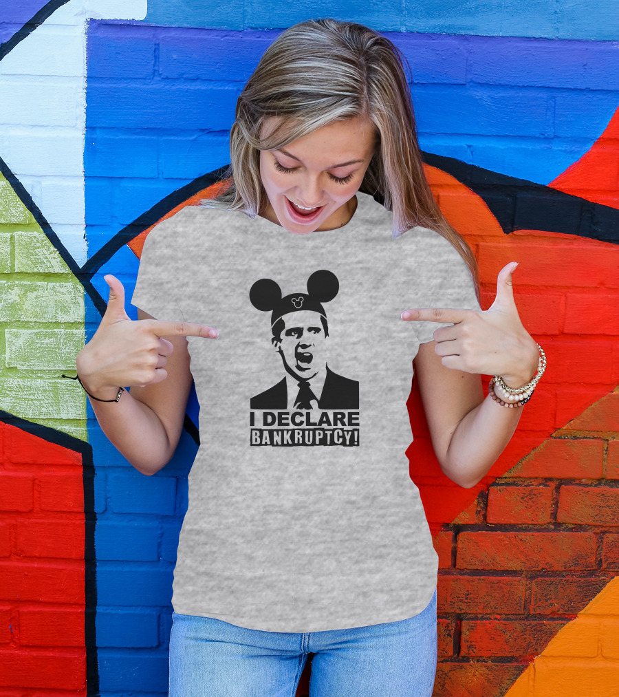Michael Scott I Declare Bankruptcy Mickey Ears T-Shirt