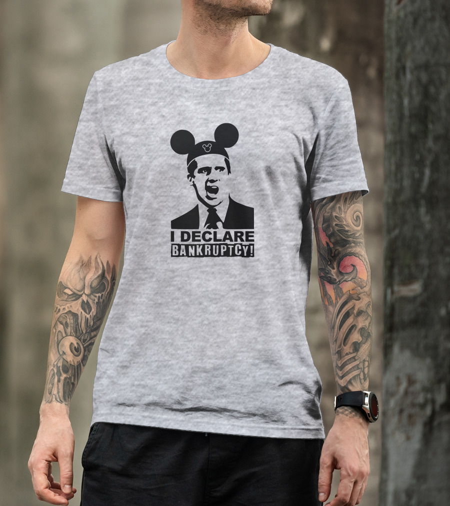 Michael Scott I Declare Bankruptcy Mickey Ears T-Shirt