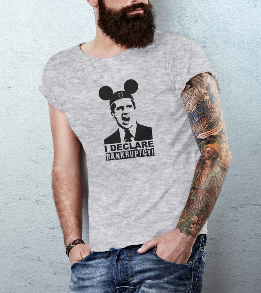 Michael Scott I Declare Bankruptcy Mickey Ears T-Shirt