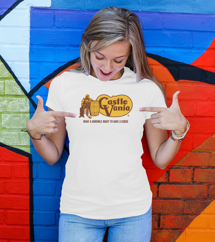 Castlevania What A Horrible Night To Have A Curse Barrel Icon Character T-Shirt