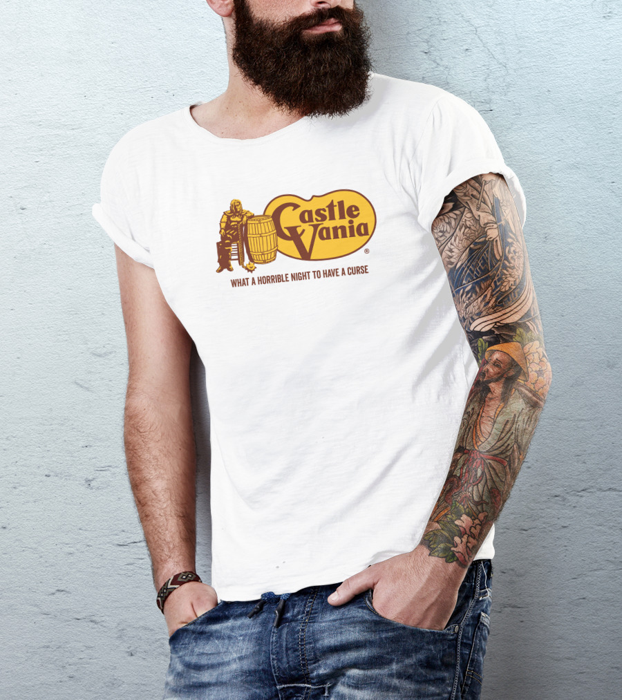 Castlevania What A Horrible Night To Have A Curse Barrel Icon Character T-Shirt
