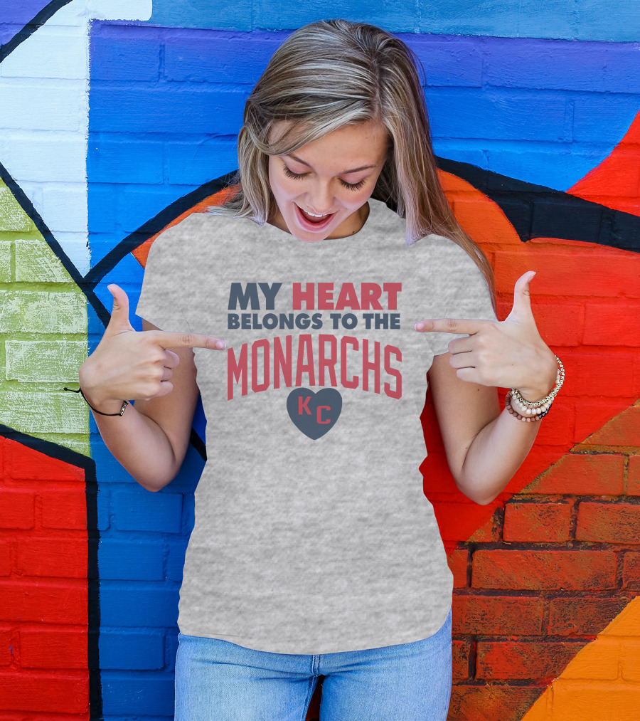 My Heart Belongs To The Monarchs KC T-Shirt