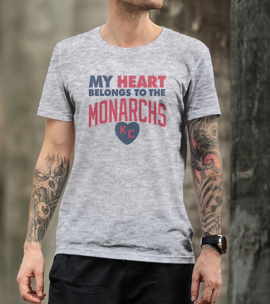My Heart Belongs To The Monarchs KC T-Shirt