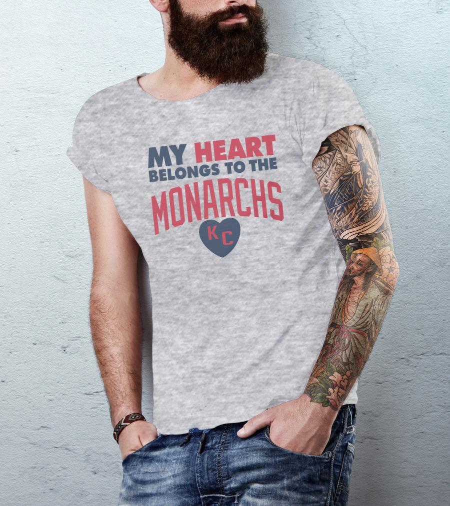 My Heart Belongs To The Monarchs KC T-Shirt