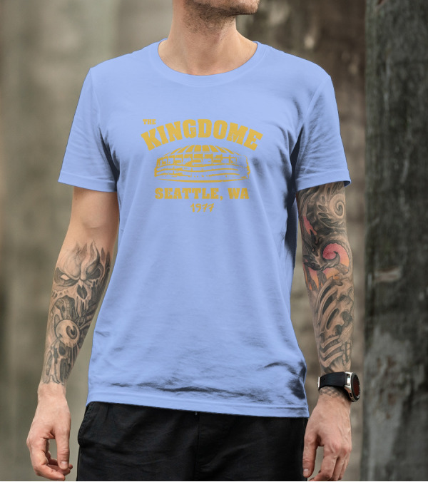 Simply Seattle Merch The Kingdome Seattle WA 1977 Retro Stadium T-Shirt