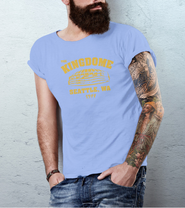 Simply Seattle Merch The Kingdome Seattle WA 1977 Retro Stadium T-Shirt