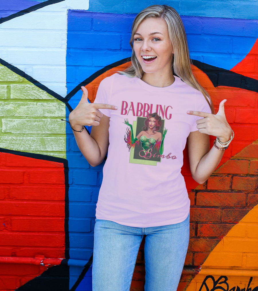 Voss Events Merch Jasmine Kennedie Babbling Bimbo Green Glamour Dress T-Shirt