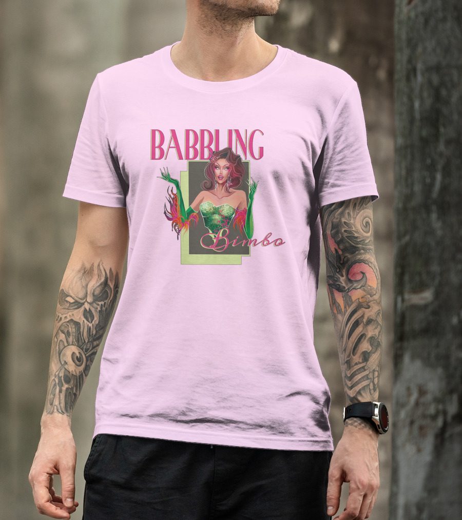 Voss Events Merch Jasmine Kennedie Babbling Bimbo Green Glamour Dress T-Shirt
