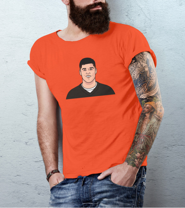 Mason Rudolph Illustrated Portrait On T-Shirt