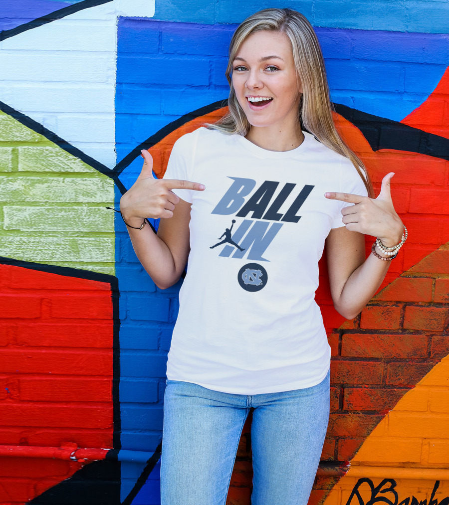 Goheels Shop Jordan Brand North Carolina Tar Heels Ball In Jumpman T-Shirt