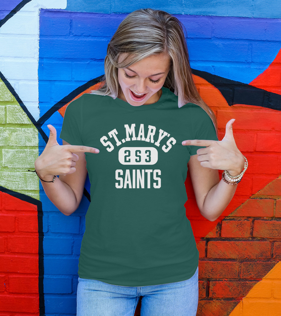 St. Mary's High School Saints 2S3 Team Spirit T-Shirt