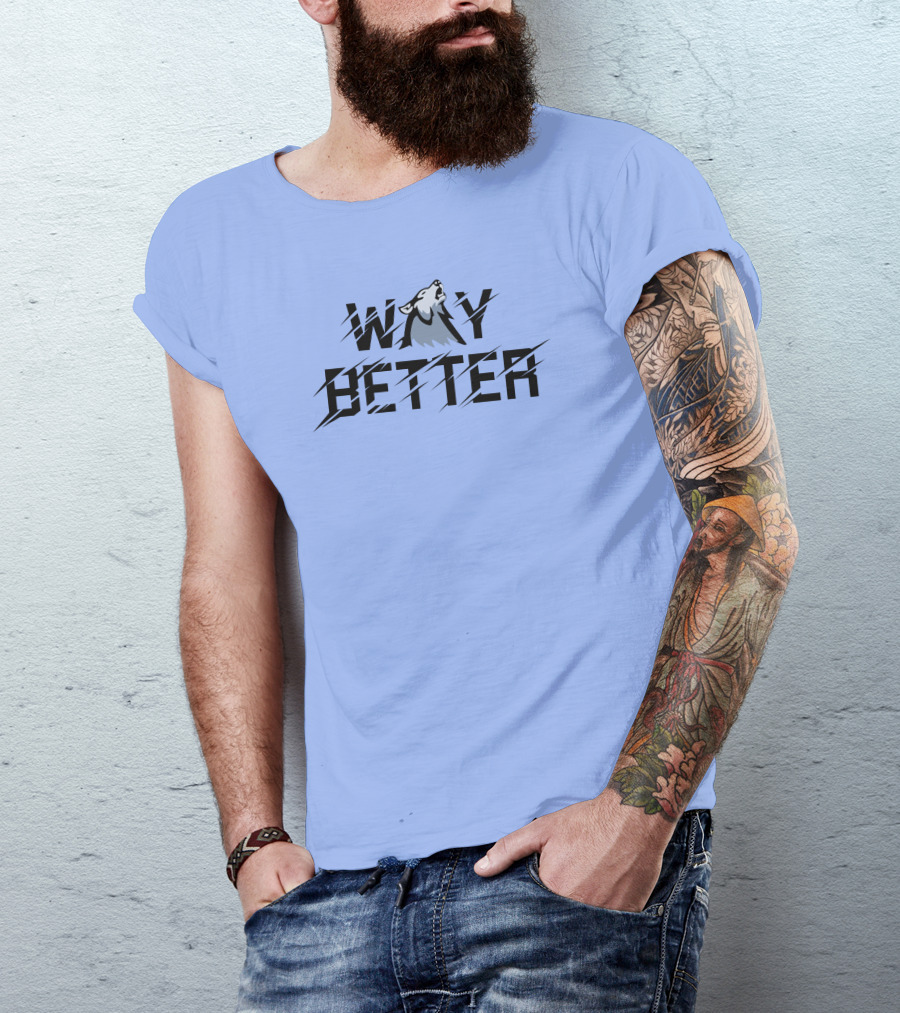 Way Better Wolf Stream Elements Merch Viss T-Shirt