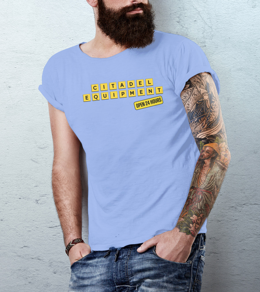 Citadel Equipment Open 24 Hours Kevin Yeager T-Shirt
