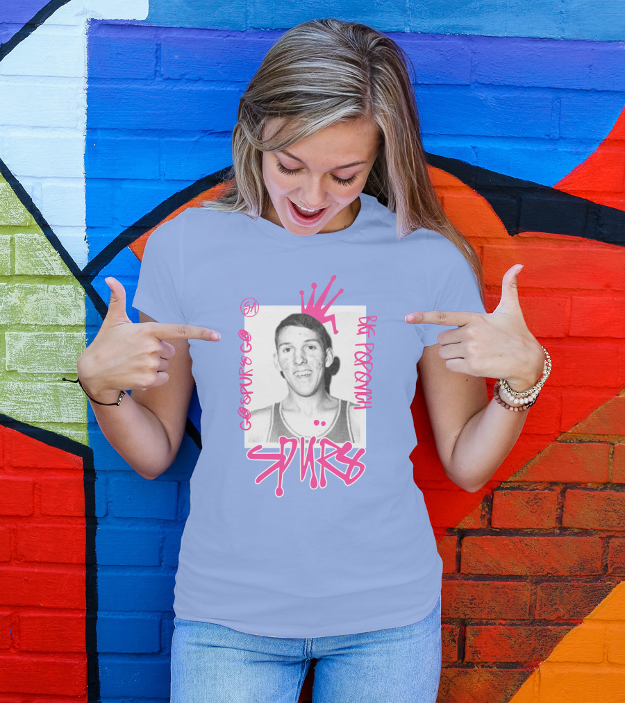 Big Popovich Spurs Ultradrip Go Spurs Go SA T-Shirt