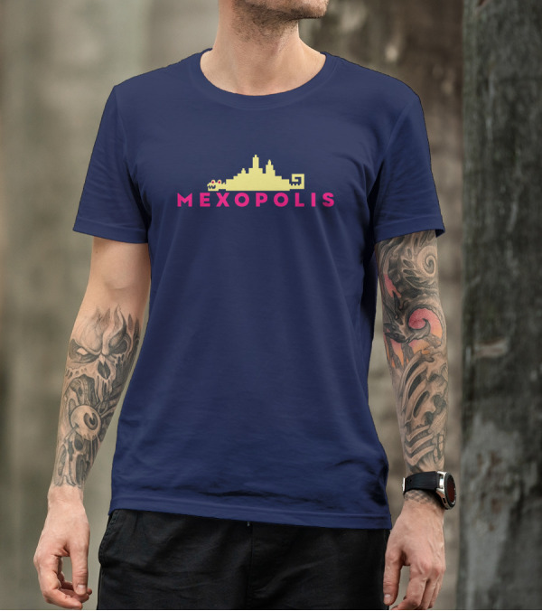 Mexopolis Jorge R. Gutierrez Cityscape Skyline T-Shirt