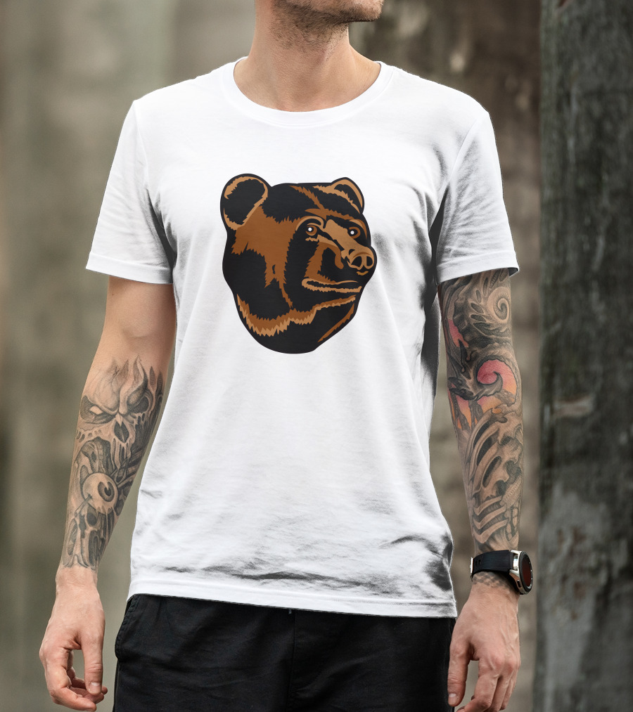 Boston Bruins Logo Bear Head T-Shirt