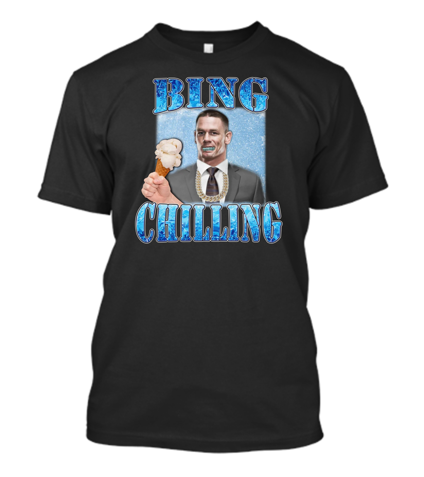 Bing Chilling Ice Cream John Cena T-Shirt
