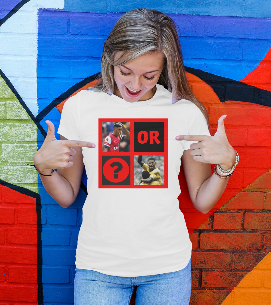 Walcott Question Mark Or Iconic Footballer Image T-Shirt