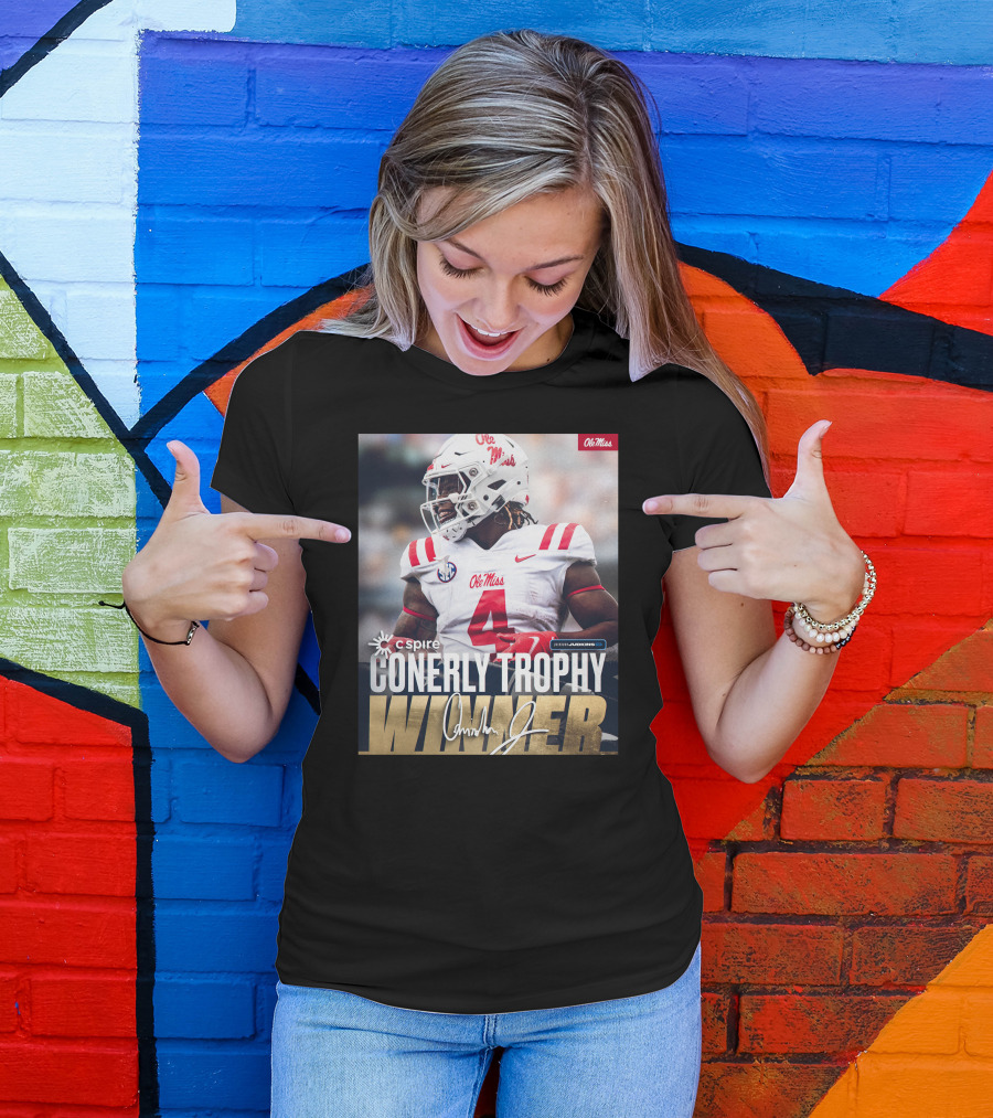 C Spire Conerly Trophy Winner Ole Miss Quinshon Judkins T-Shirt