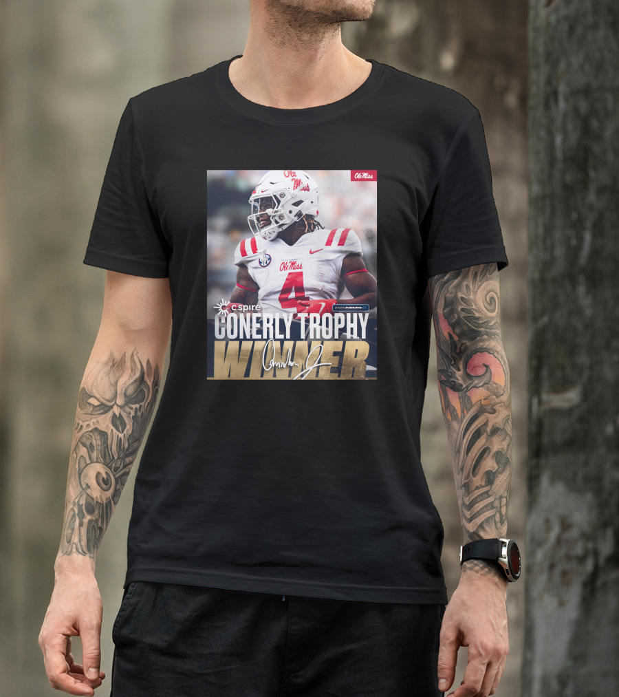 C Spire Conerly Trophy Winner Ole Miss Quinshon Judkins T-Shirt