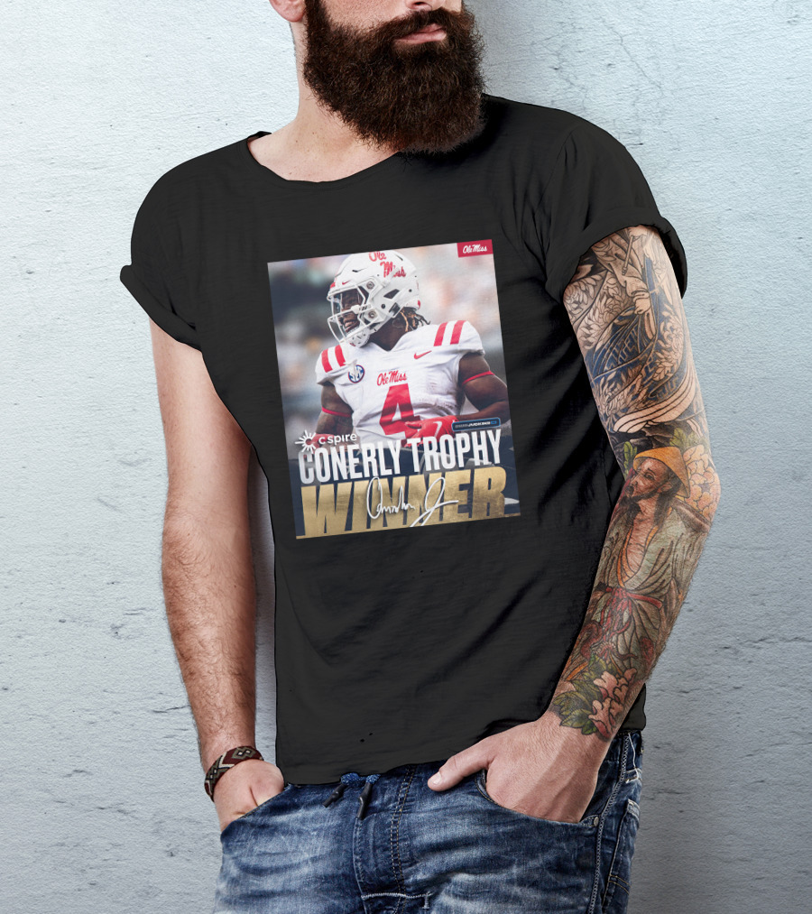 C Spire Conerly Trophy Winner Ole Miss Quinshon Judkins T-Shirt