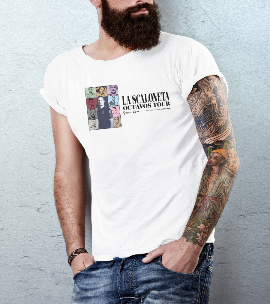 La Scaloneta Octavos Tour Mundial Futbol TyC Sports TVP HYPERBOLE Argentina Soccer Team T-Shirt