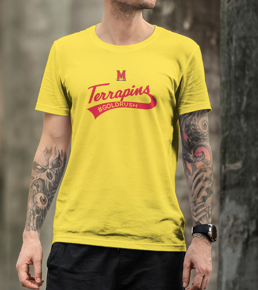 Terrapins #GOLDRUSH Maryland Terrapins M T-Shirt