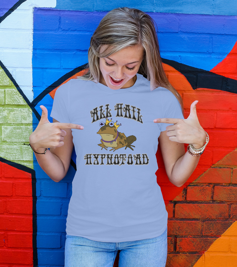 All Hail Hypnotoad Futurama Iconic Frog With Crown And Hypnotic Eyes T-Shirt