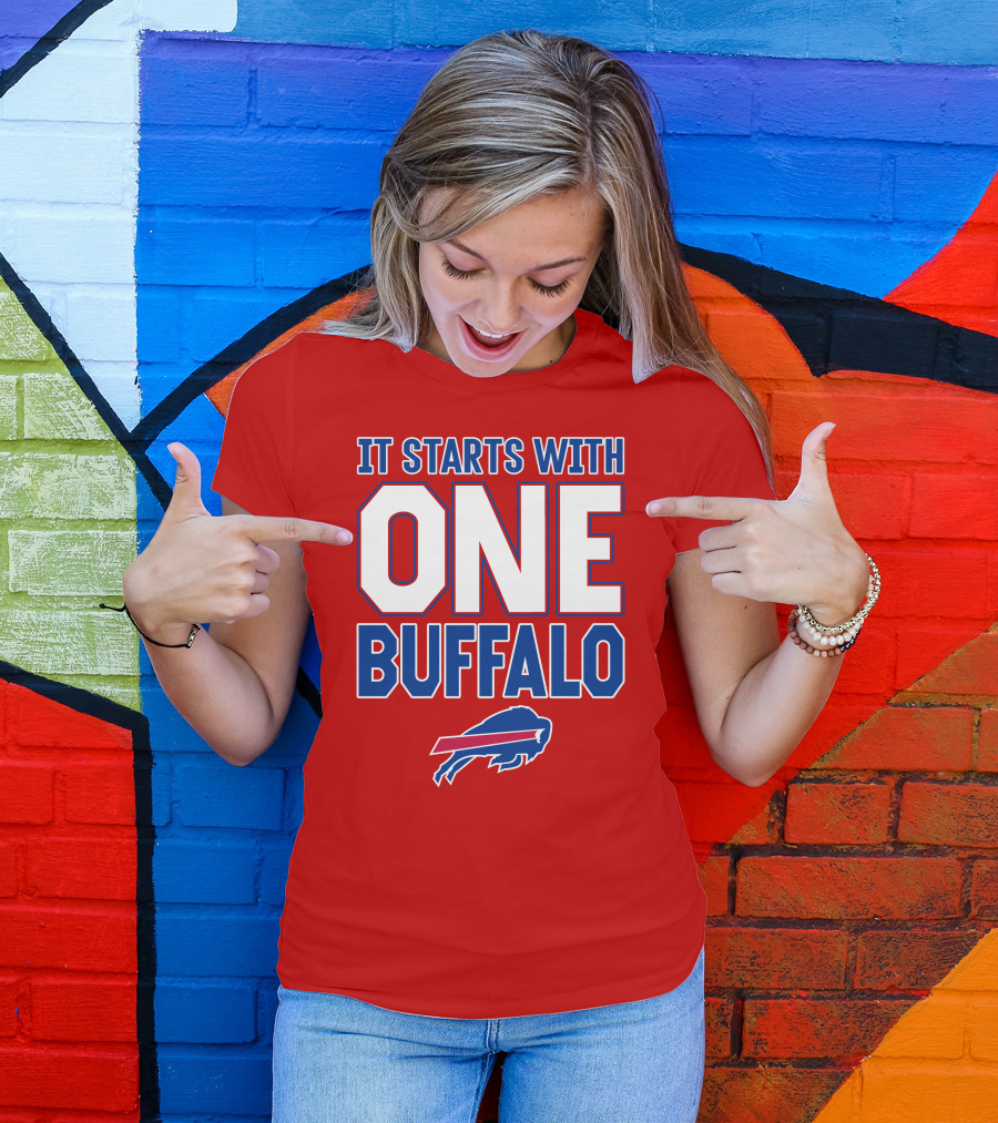 Ken Dorsey It Starts With One Buffalo Bills T-Shirt