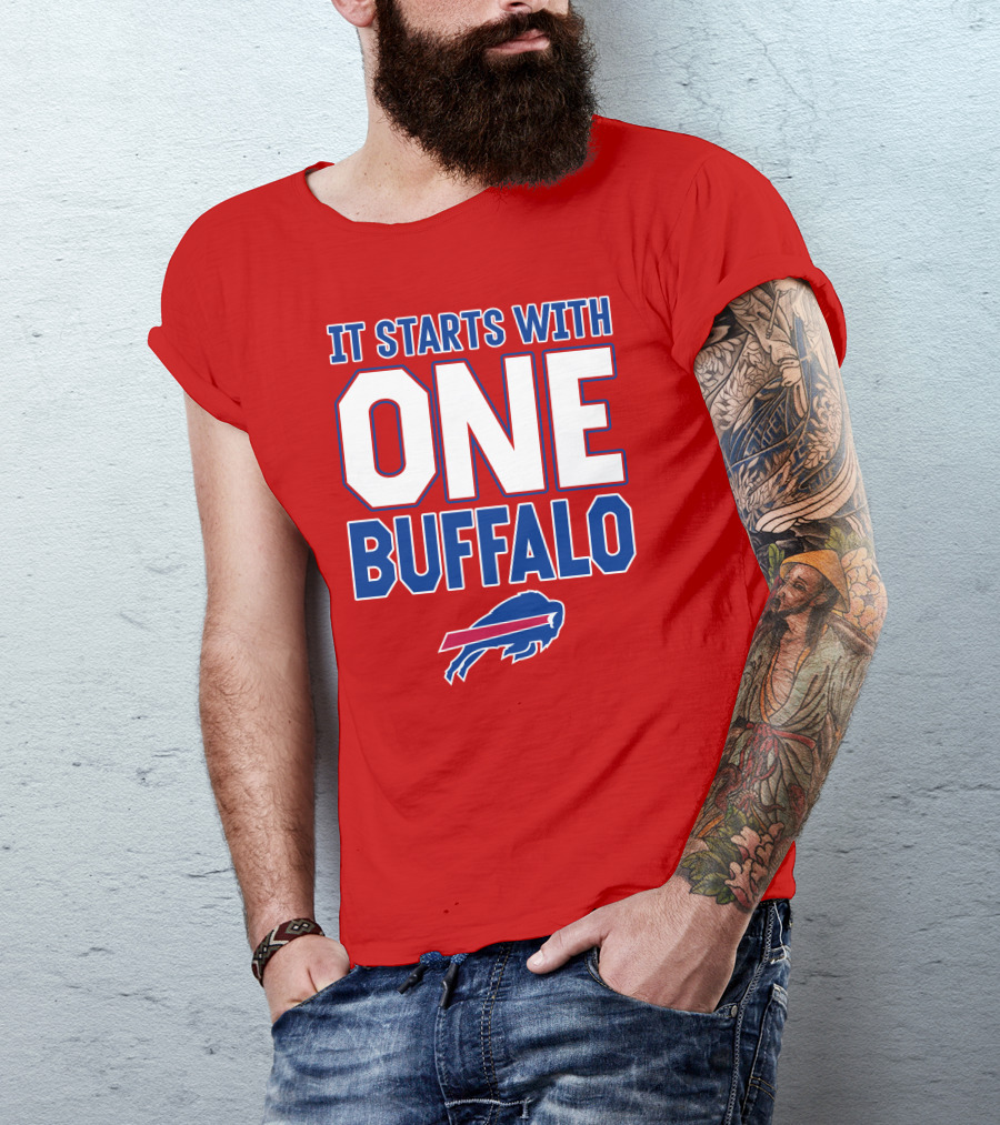 Ken Dorsey It Starts With One Buffalo Bills T-Shirt