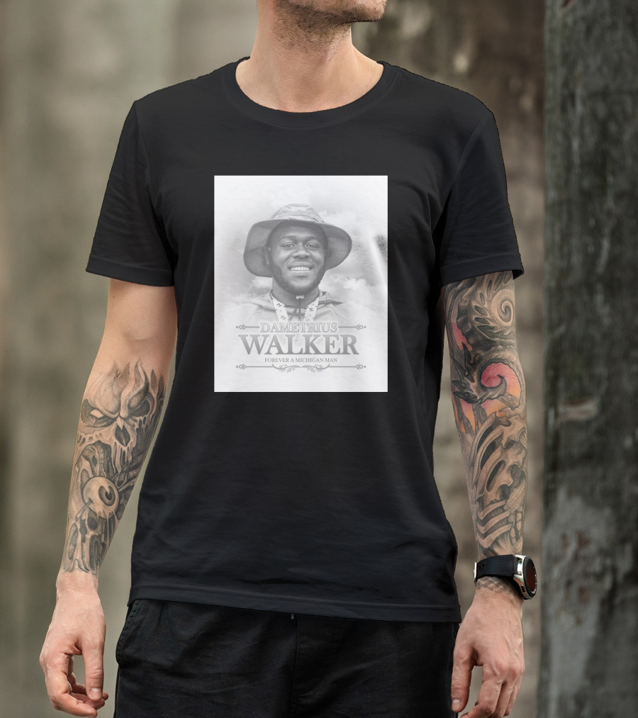 Dametrius Walker Forever A Michigan Man Michigan Football T-Shirt