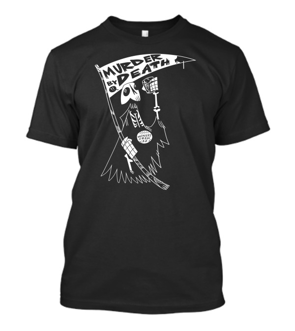 Murder By Death Whiskey Crew '22 Skeleton Banner T-Shirt