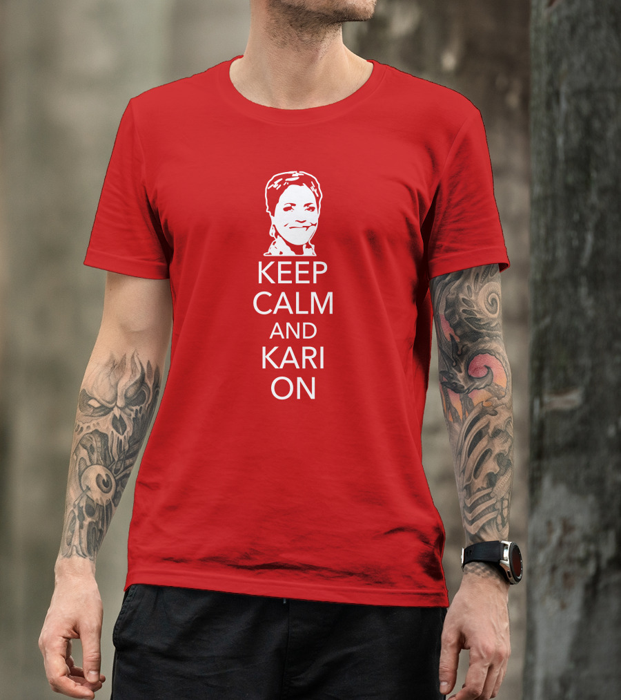 Patriottakes Keep Calm And Kari On Iconic Phrase T-Shirt