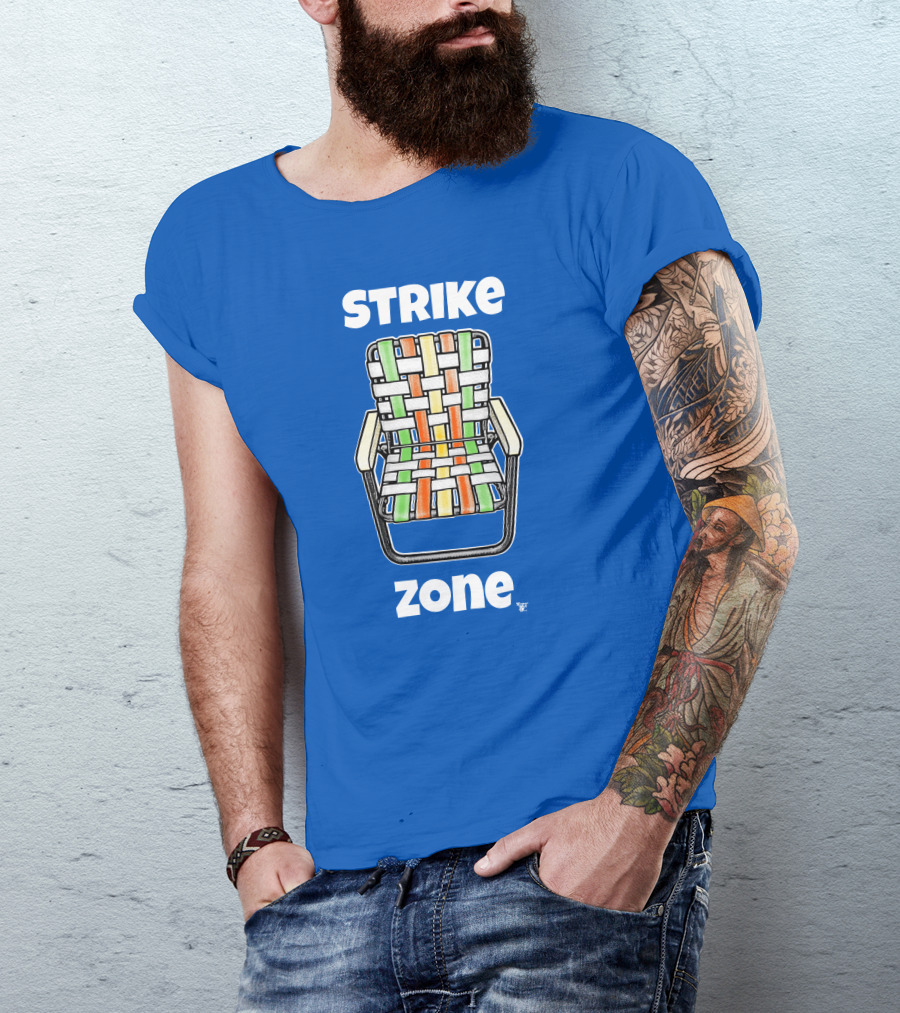 STRIKE ZONE Woven Colorful Chair T-Shirt