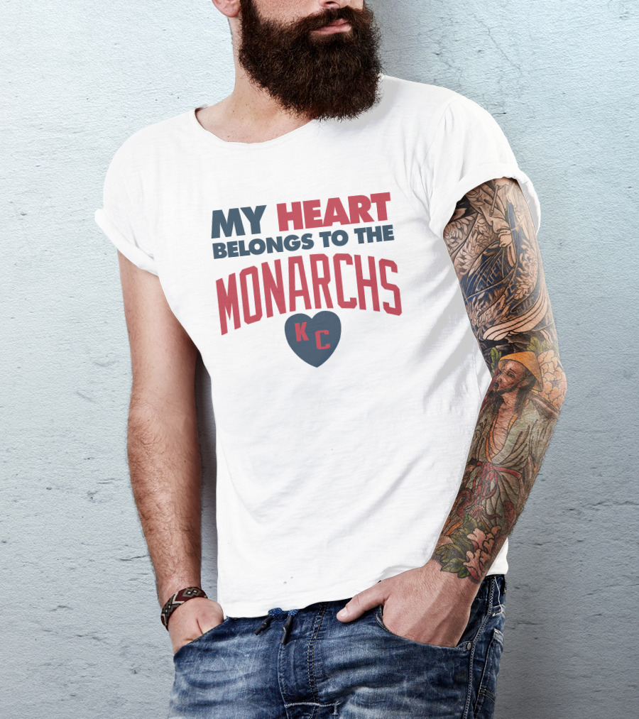 KC My Heart Belongs To The Monarchs T-Shirt