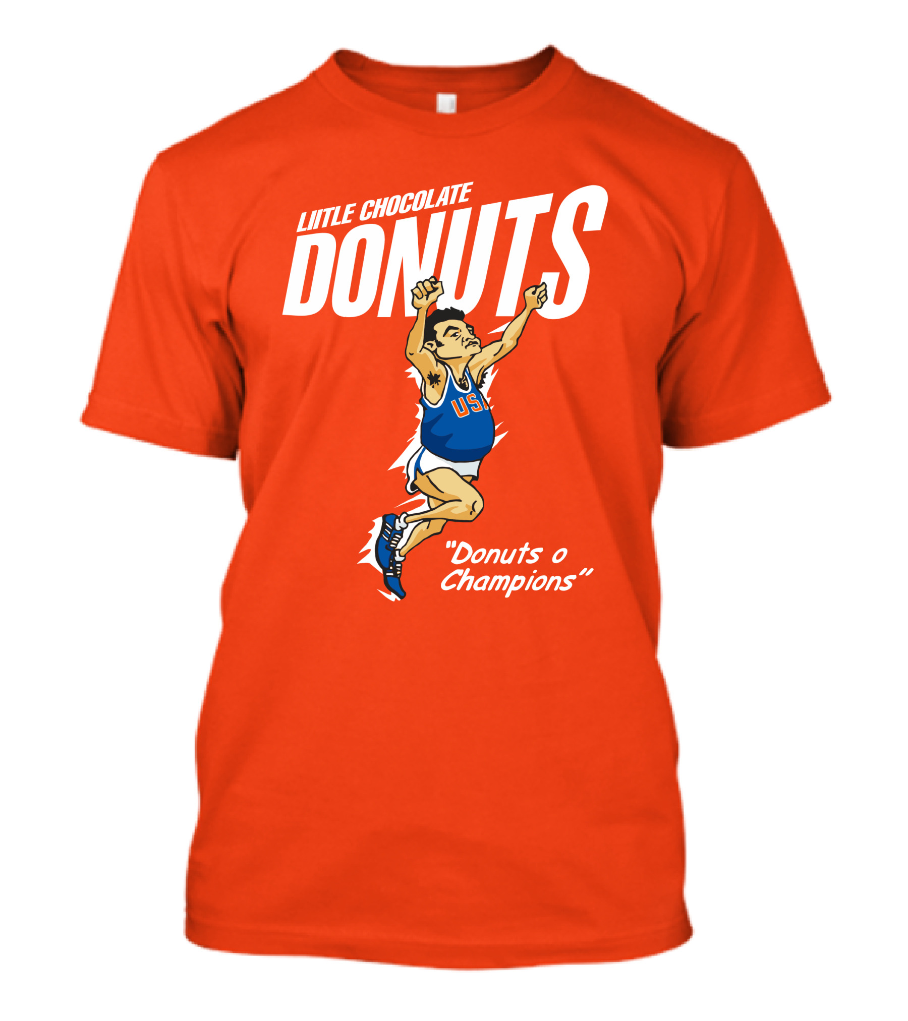 LITTLE CHOCOLATE DONUTS USA Donuts O Champions T-Shirt