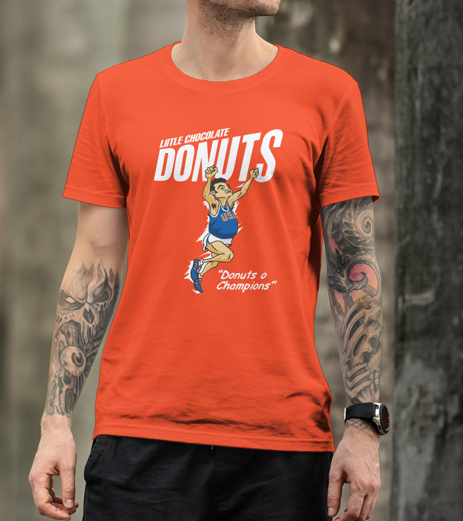 LITTLE CHOCOLATE DONUTS USA Donuts O Champions T-Shirt
