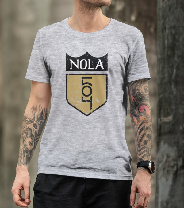 NOLA 504 Shield Badge Emblem T-Shirt