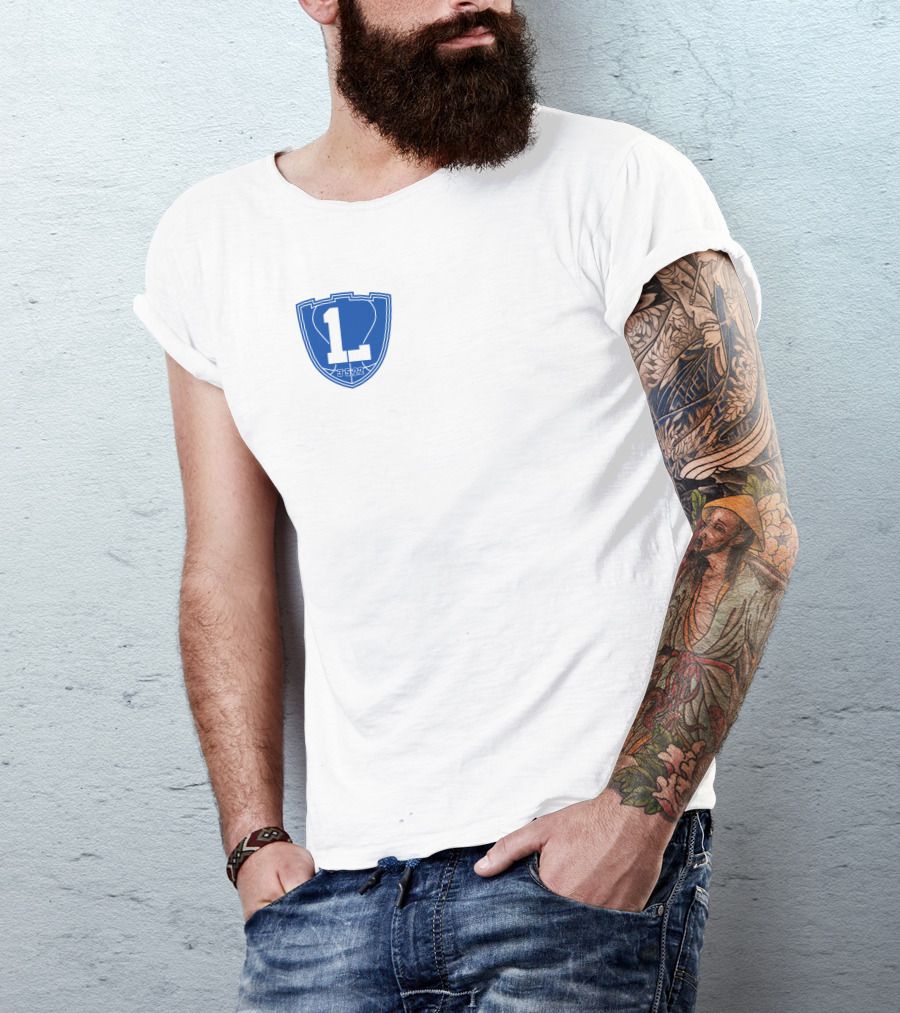 One Last L 3.5.22 Blue Shield Emblem T-Shirt
