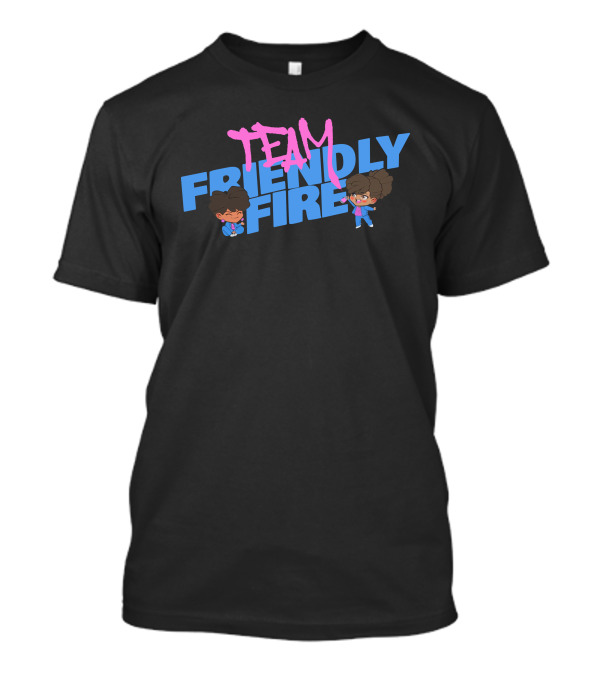 Team Friendly Fire Cute Cartoon Characters T-Shirt