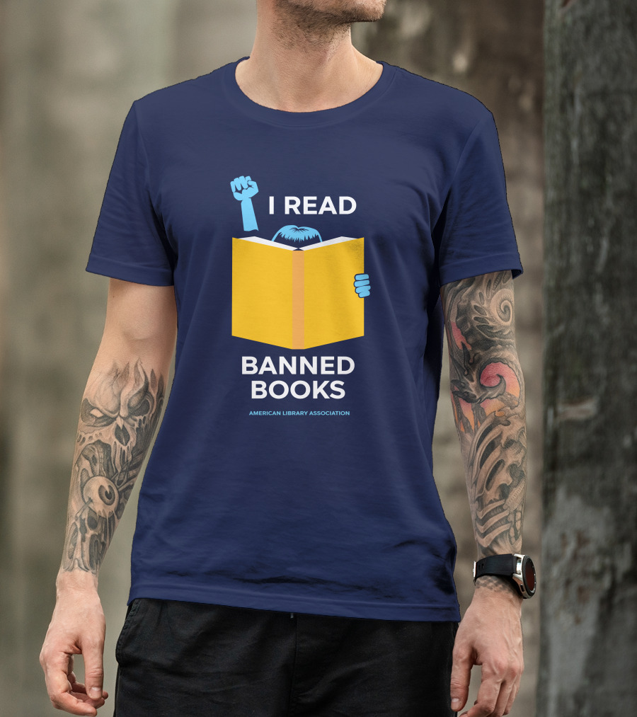Phil Bildner I Read Banned Books American Library Association T-Shirt