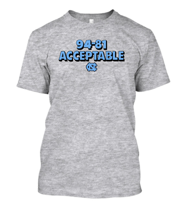 94-81 Acceptable UNC Victory T-Shirt