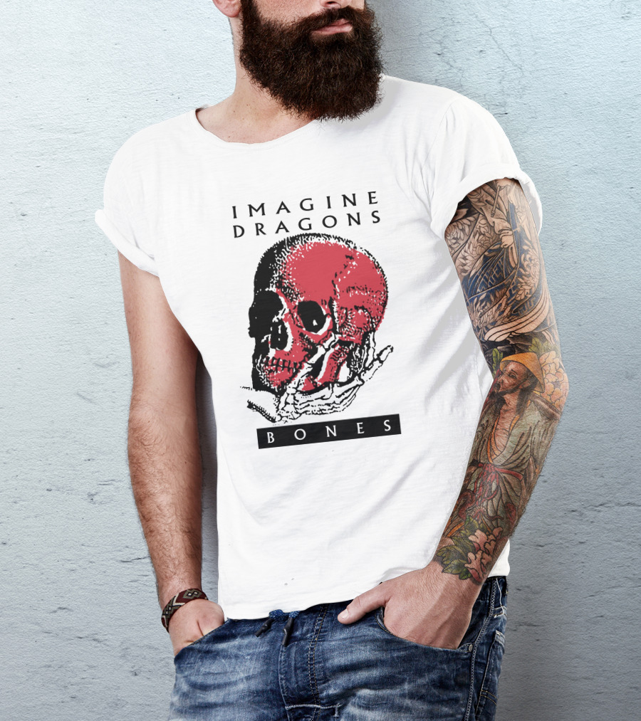 Imagine Dragons Bones Red Skull T-Shirt