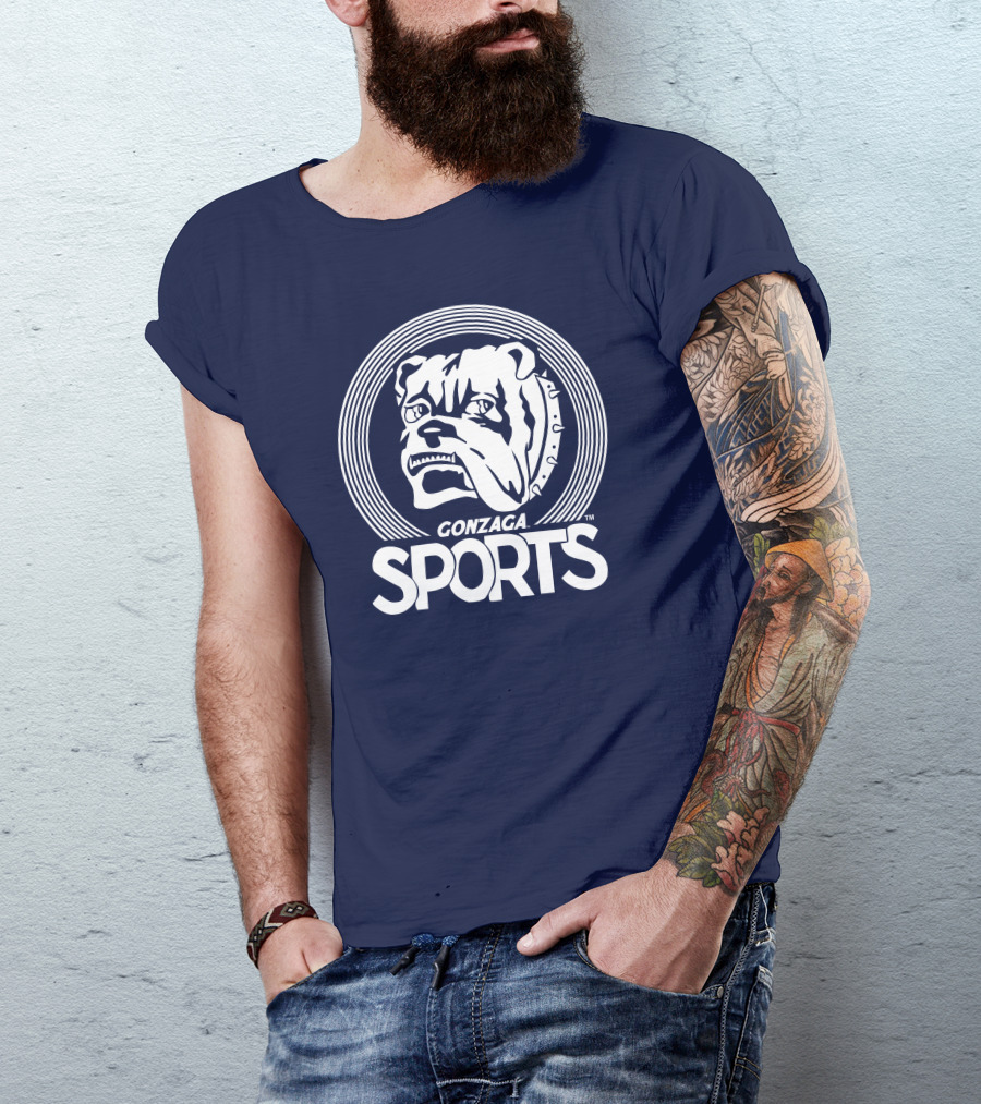 Homefiel Vintage Gonzaga Sports Bulldog T-Shirt
