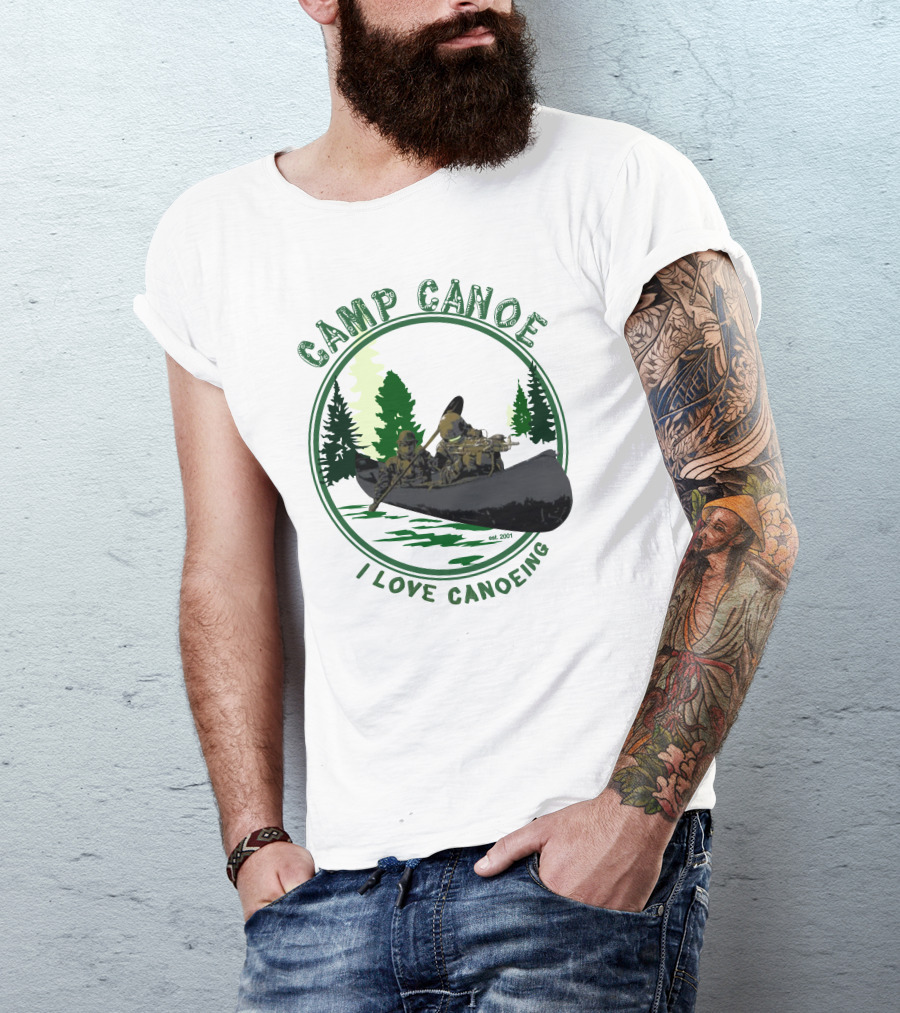 Camp Canoe I Love Canoeing Est. 2001 T-Shirt